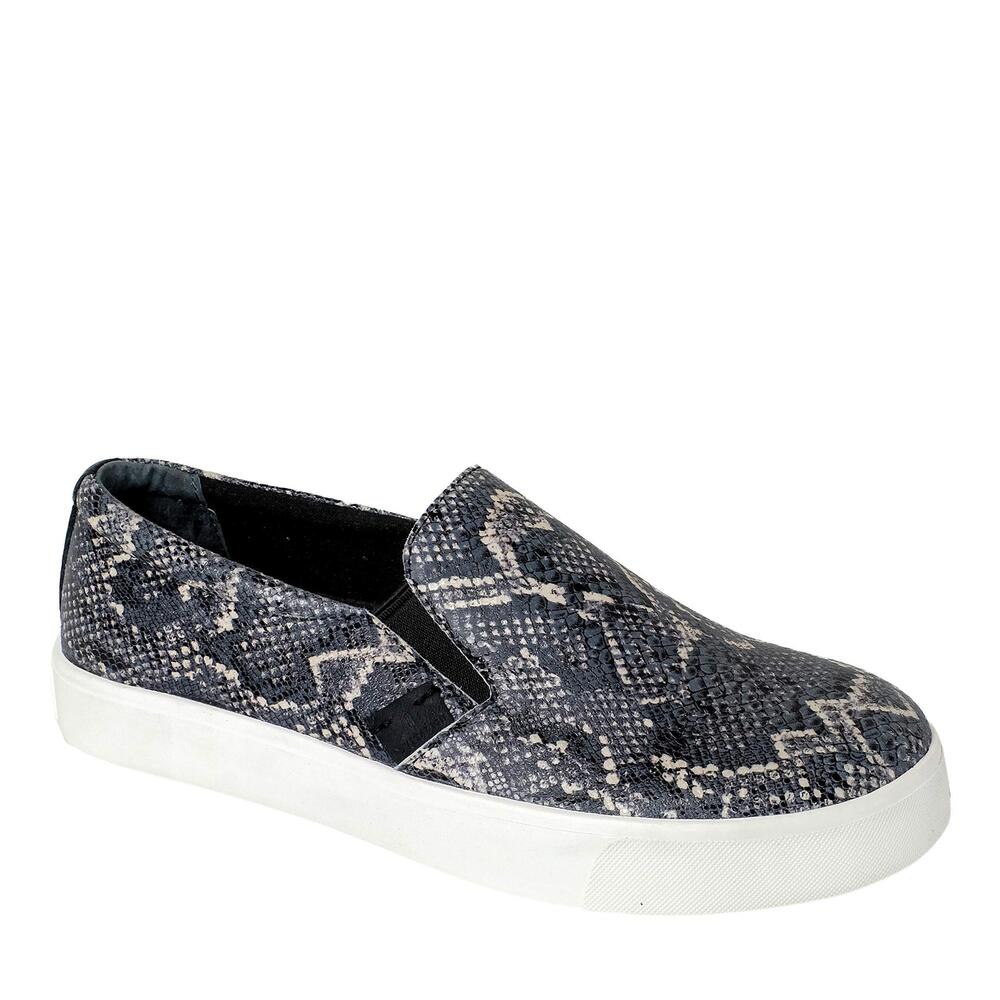 Revitalign Womens Boardwalk Leather Sneaker Grey Snake 10 M